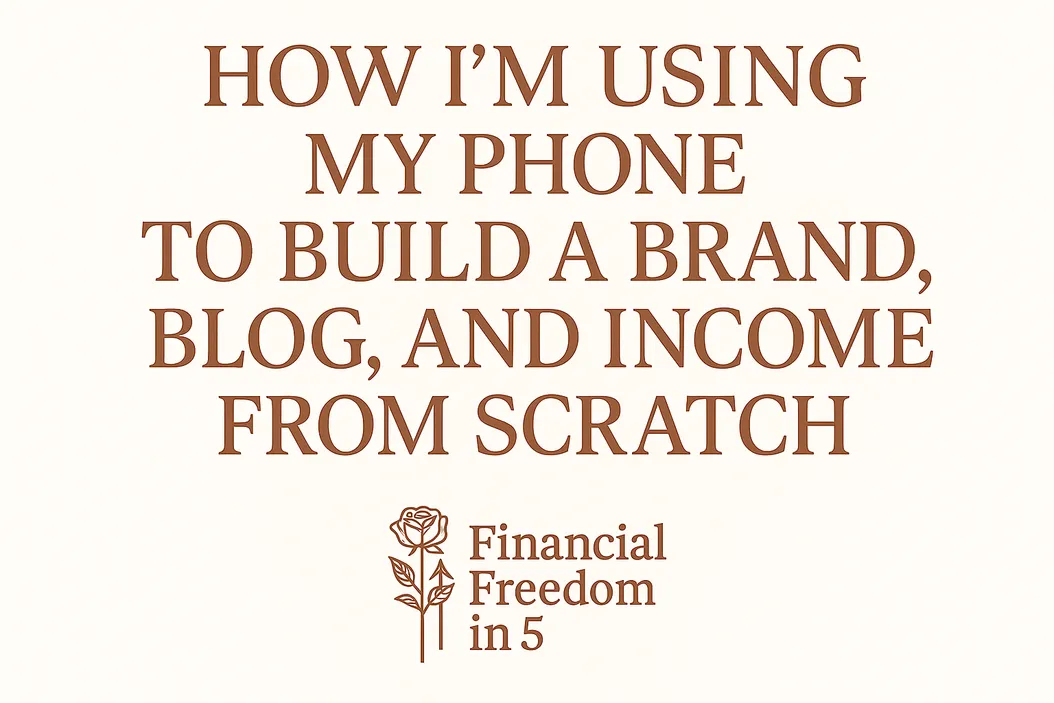 How I’m Using My Phone to Build a Brand, Blog, and Income from Scratch